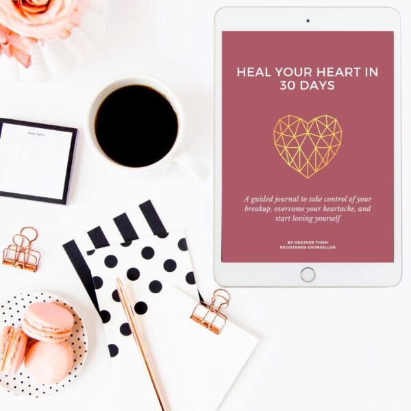 heal your heart in 30 days guided journal heather thom counselling